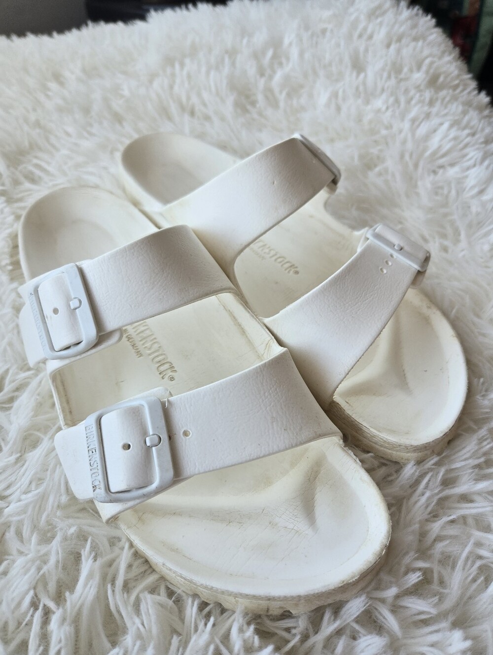 Birkenstick Arizona Essentials White EVA Two-strap Sandal EU 41